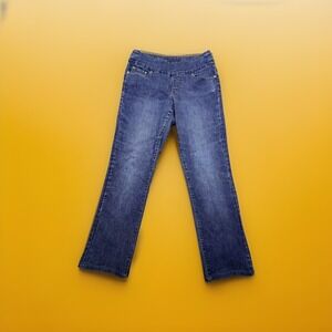 JAG‎ Jeans Women's Size 8 Straight Leg Blue Stretch Denim Mid Rise Inseam 27